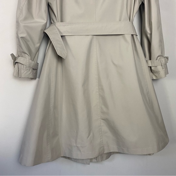 Burberry Tess Trench Lightweight Rain Coat Nova Check Beige Size 14P - Picture 9 of 16